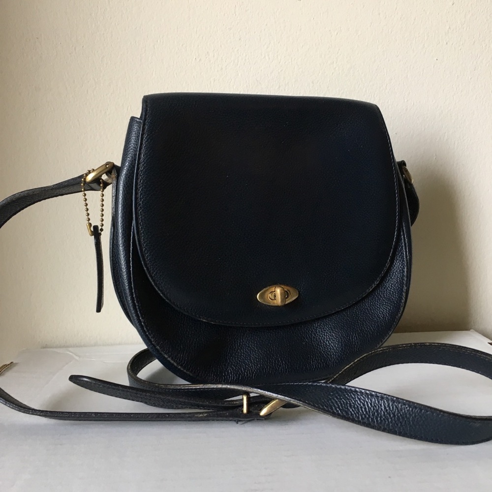 Navy Blue Coach Crossbody Bag